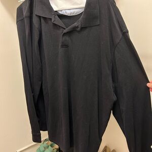 Tasso Elba black long sleeve shirt